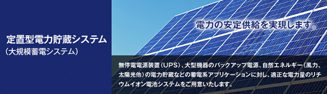 定置型電力貯蔵システム